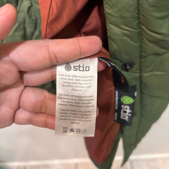 Stio Pertex Quantum Thermore Insulated Quilted Green Jacket Women’s Size Small - Picture 11 of 16